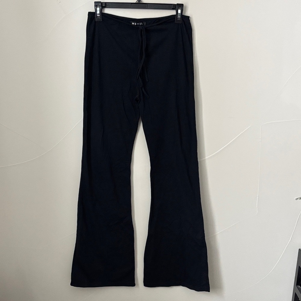 Motel Rocks Black Flare Leggings